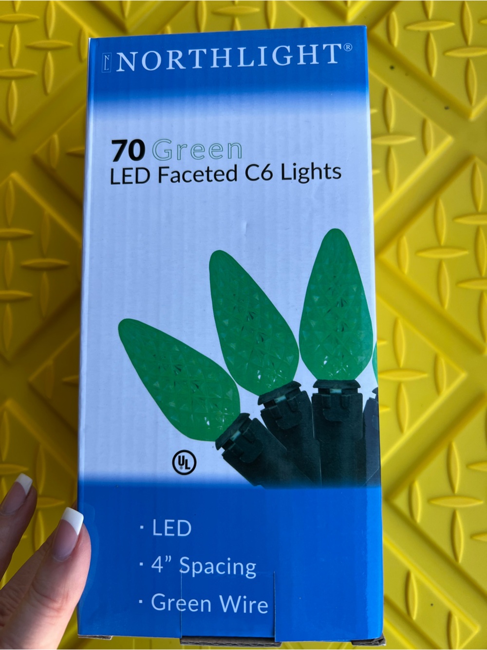 North light 70 Green LED Faceted C6 Lights (Bundle and save)!